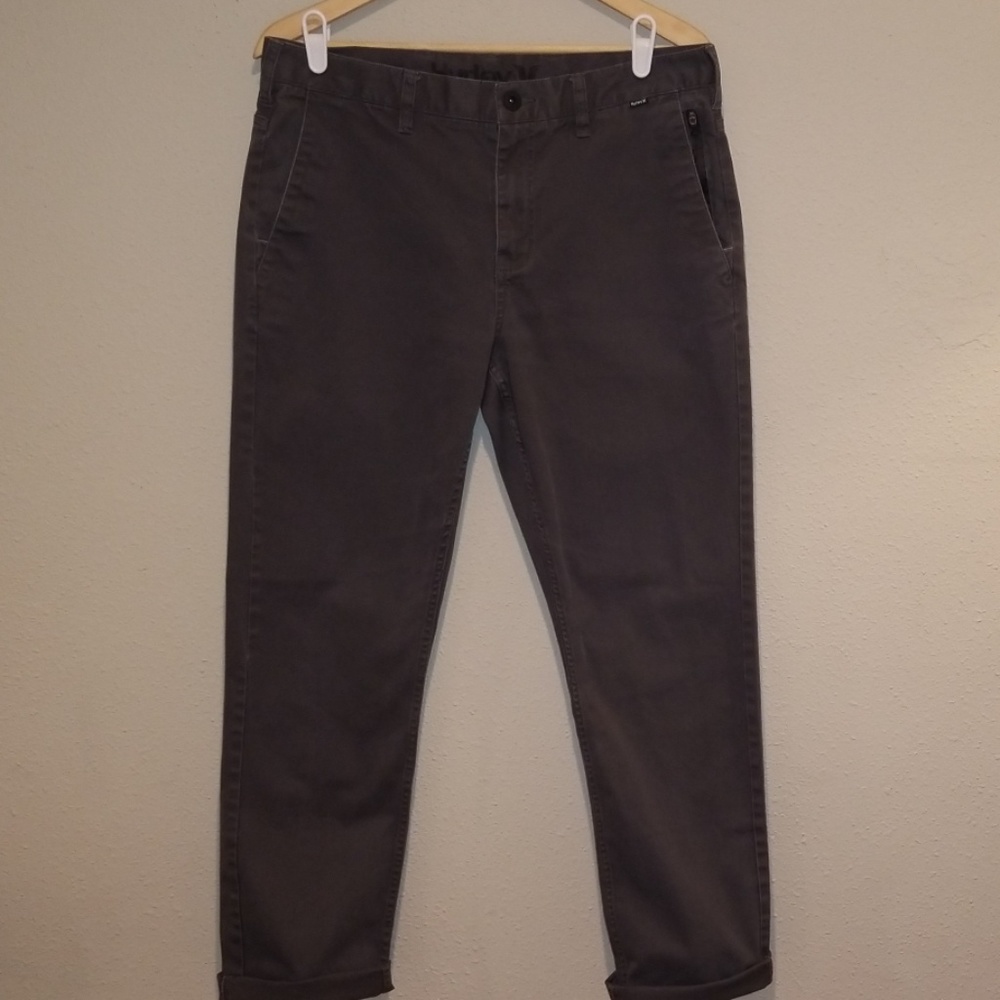 Mens 34 grey Hurley chinos